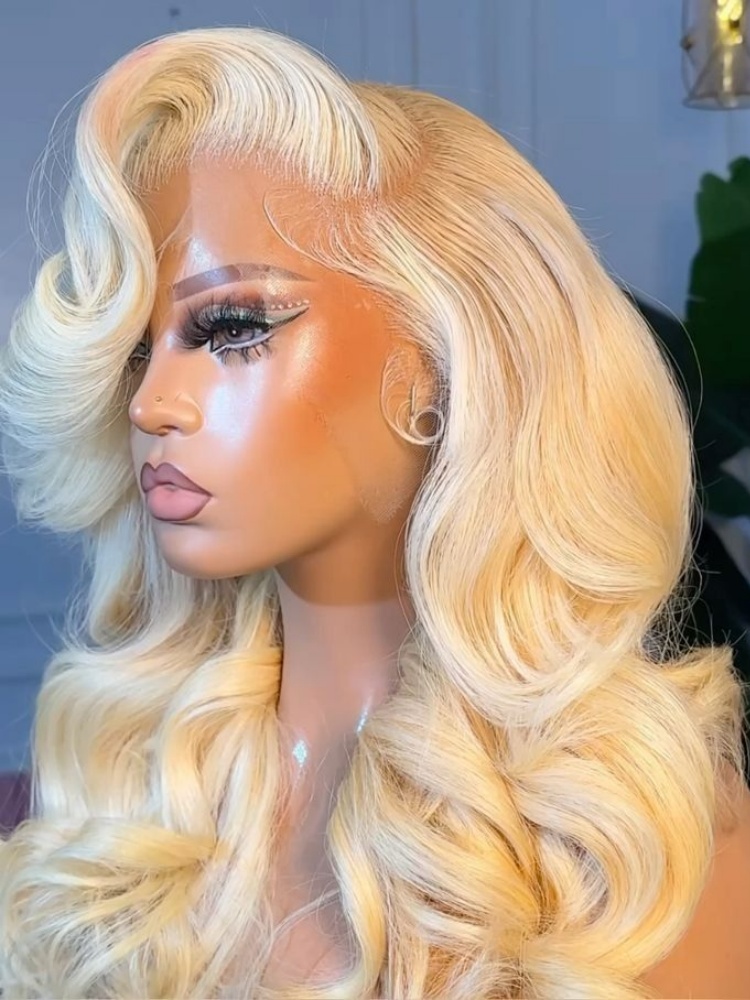 613 Blonde Body Wave Lace Front Wig - Perruque Lace Frontal Wig Body Wave