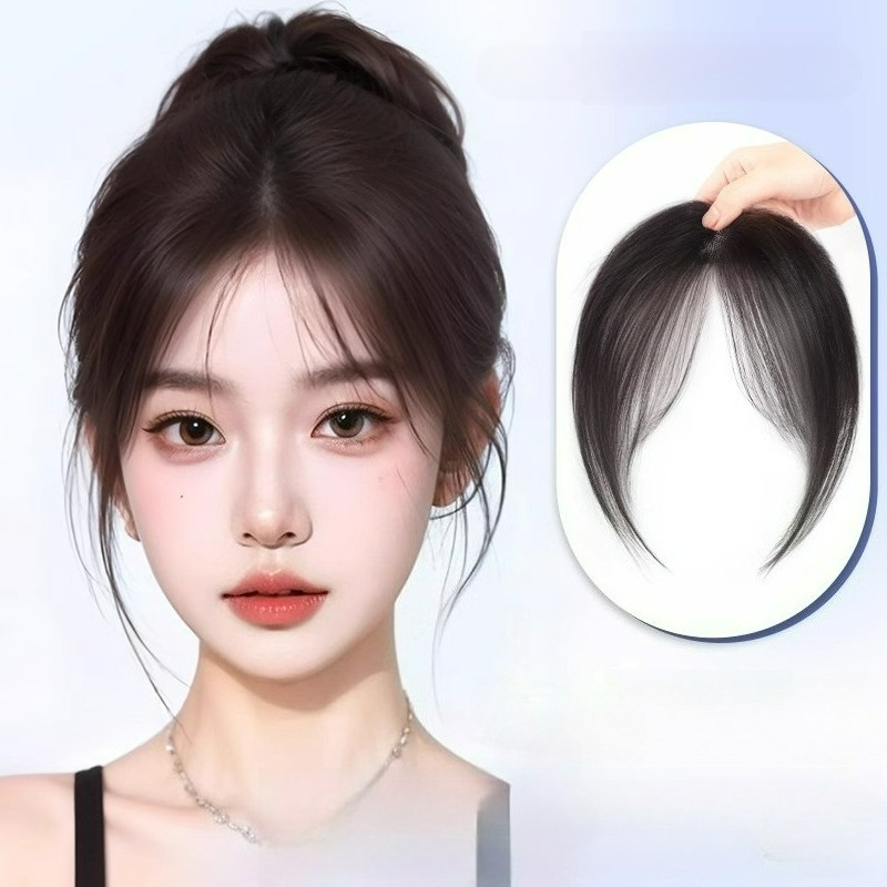 Seamless Clip In Hair Extensions Human Hair - Ultra léger cheveux humains frange front
