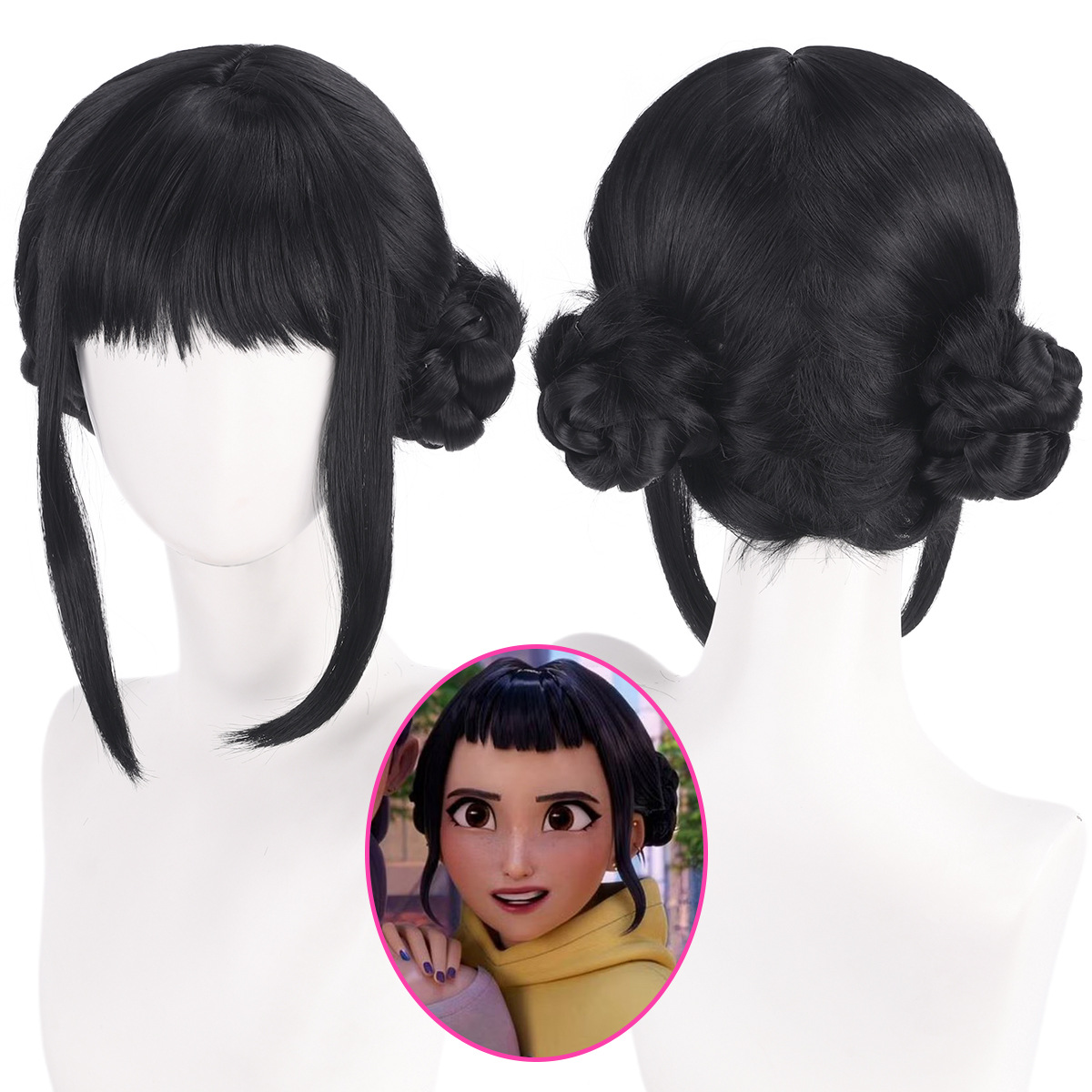 Synthetic Braided Wigs For Black Women - Zoey Cosplay perruque 33 cm cheveux