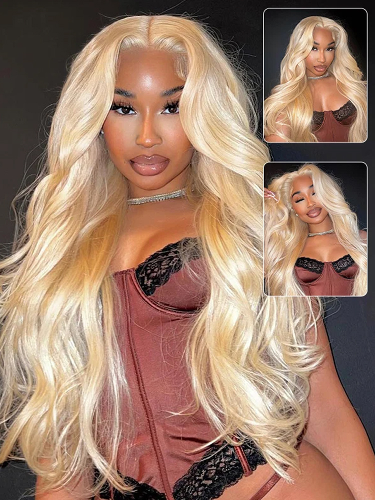 613 Blonde Body Wave Lace Front Wig - Perruques de cheveux humains couleur blond