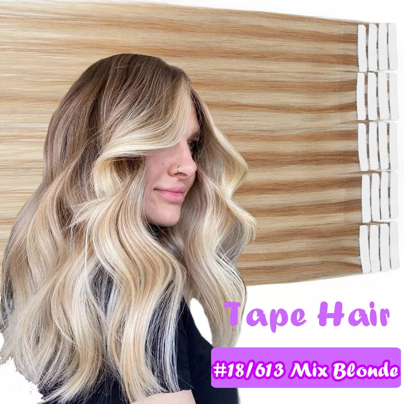 Vrais cheveux humains bande dr - Invisible Tape In Extensions Real Hair avis et prix