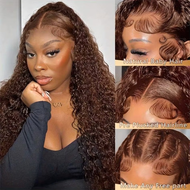 Perruque frontale en dentelle  - Hd Lace Frontal Wig Human Hair Pre Plucked avis et prix
