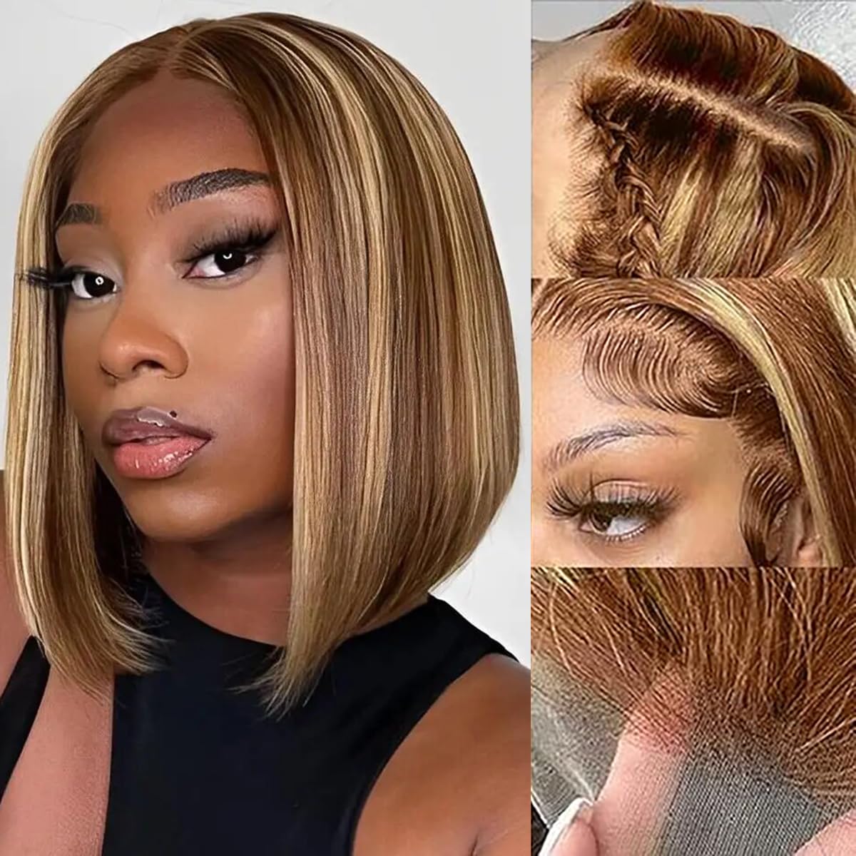 Perruque Bob en cheveux humain - Pre Parted 13X4 Lace Front Bob Wig avis et prix