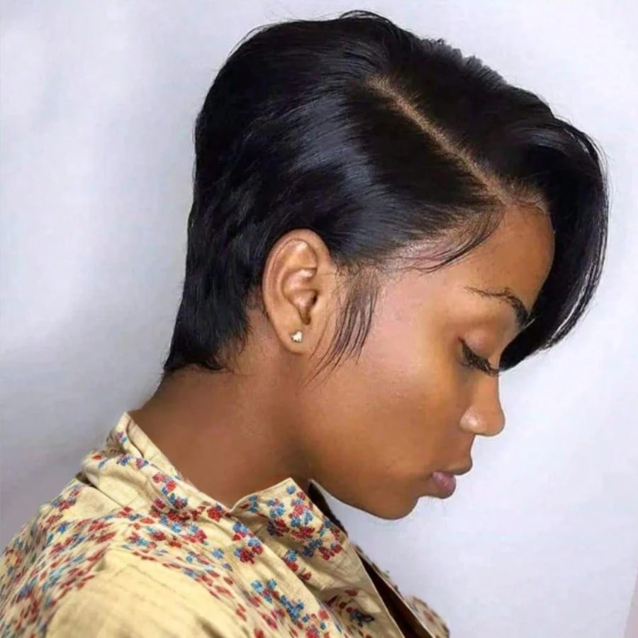 Perruque courte coupe pixie en - Short Pixie Cut Wig Human Hair Cheap avis et prix