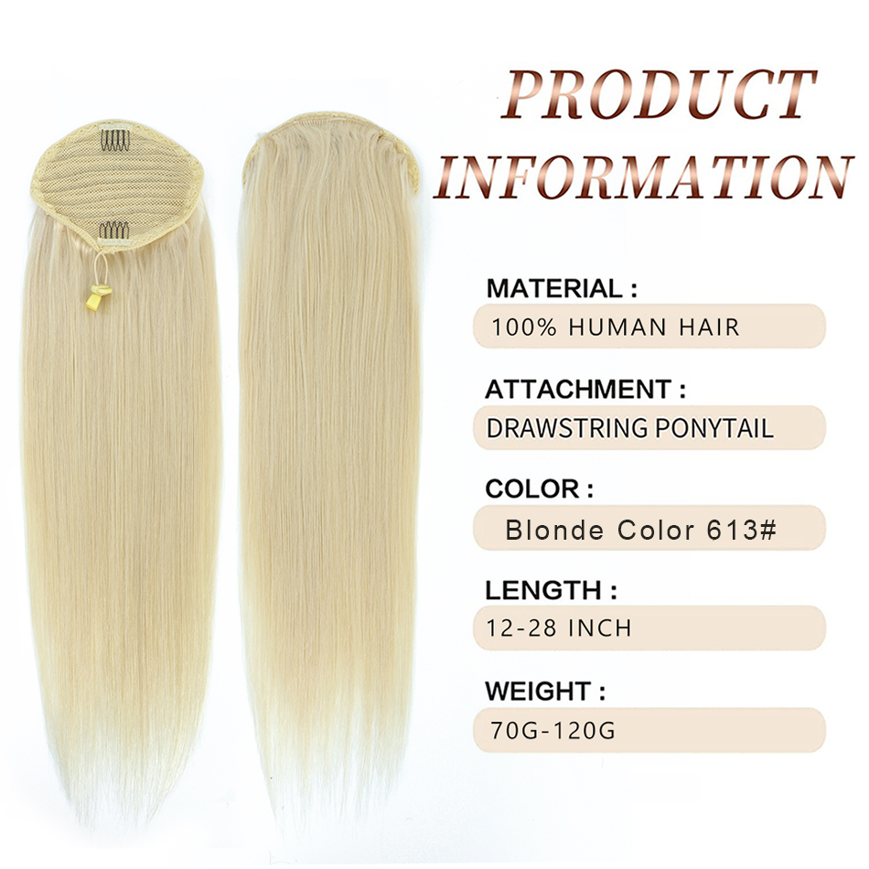 SOVO cordon queue de cheval ch - Seamless Clip In Hair Extensions Human Hair avis et prix