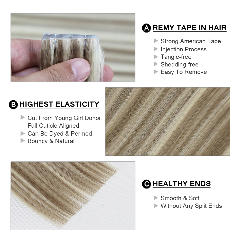 Extensions de cheveux invisibl - Invisible Tape In Extensions Real Hair avis et prix
