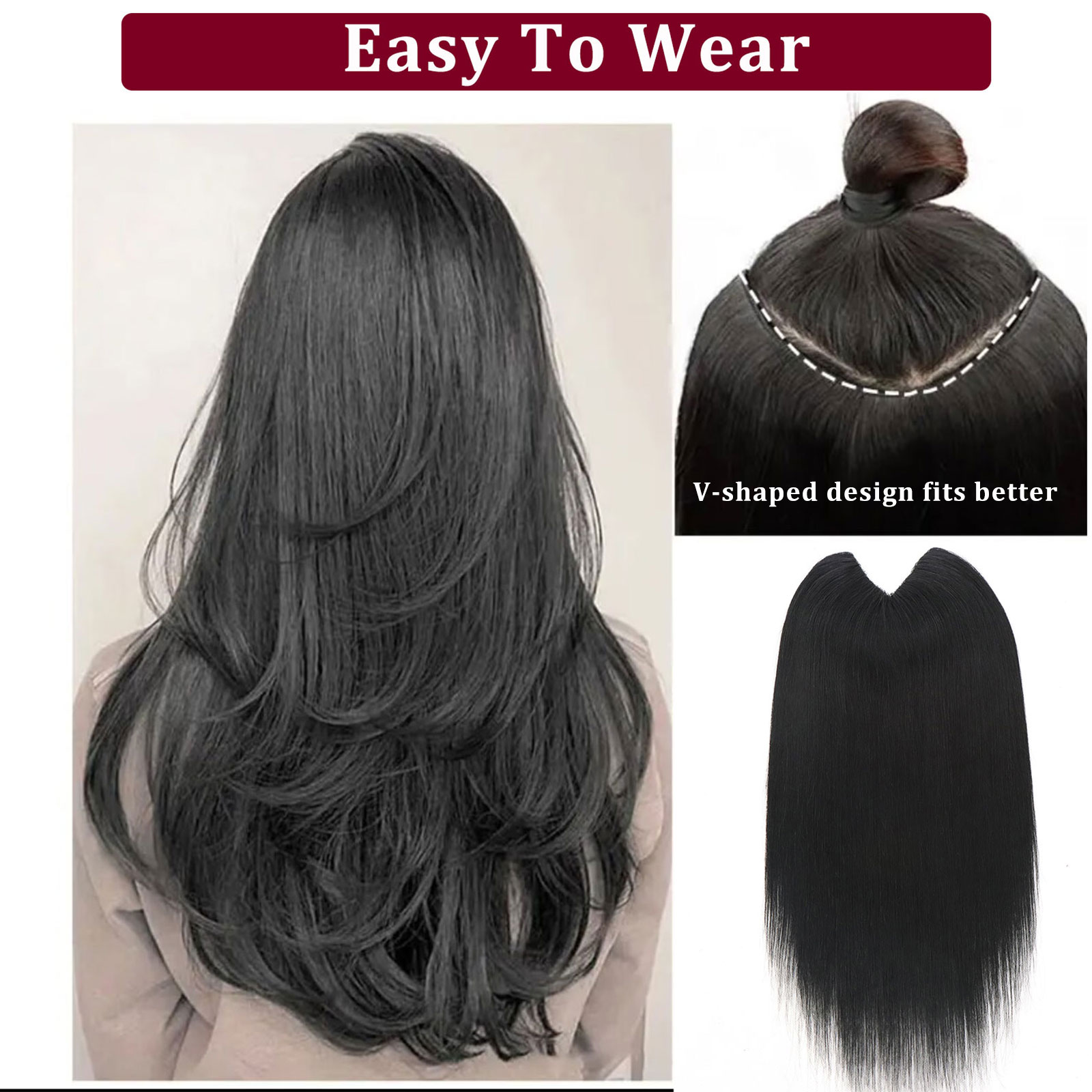 Extensions de cheveux humains  - Seamless Clip In Hair Extensions Human Hair avis et prix