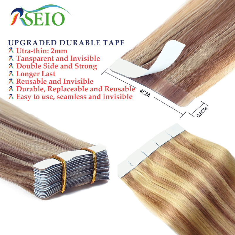 RSEIO-Extensions de Cheveux Hu - Invisible Tape In Extensions Real Hair avis et prix