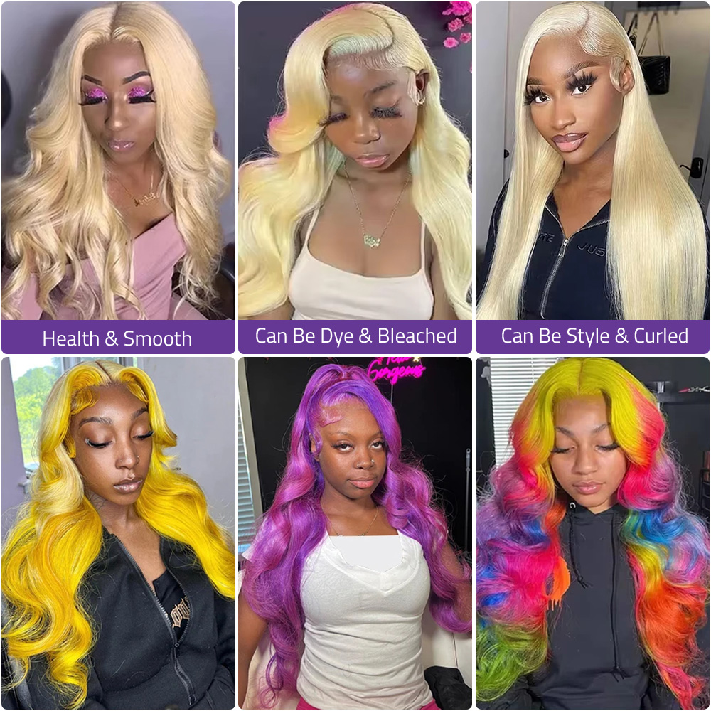 Perruque frontale en dentelle  - 613 Blonde Body Wave Lace Front Wig avis et prix