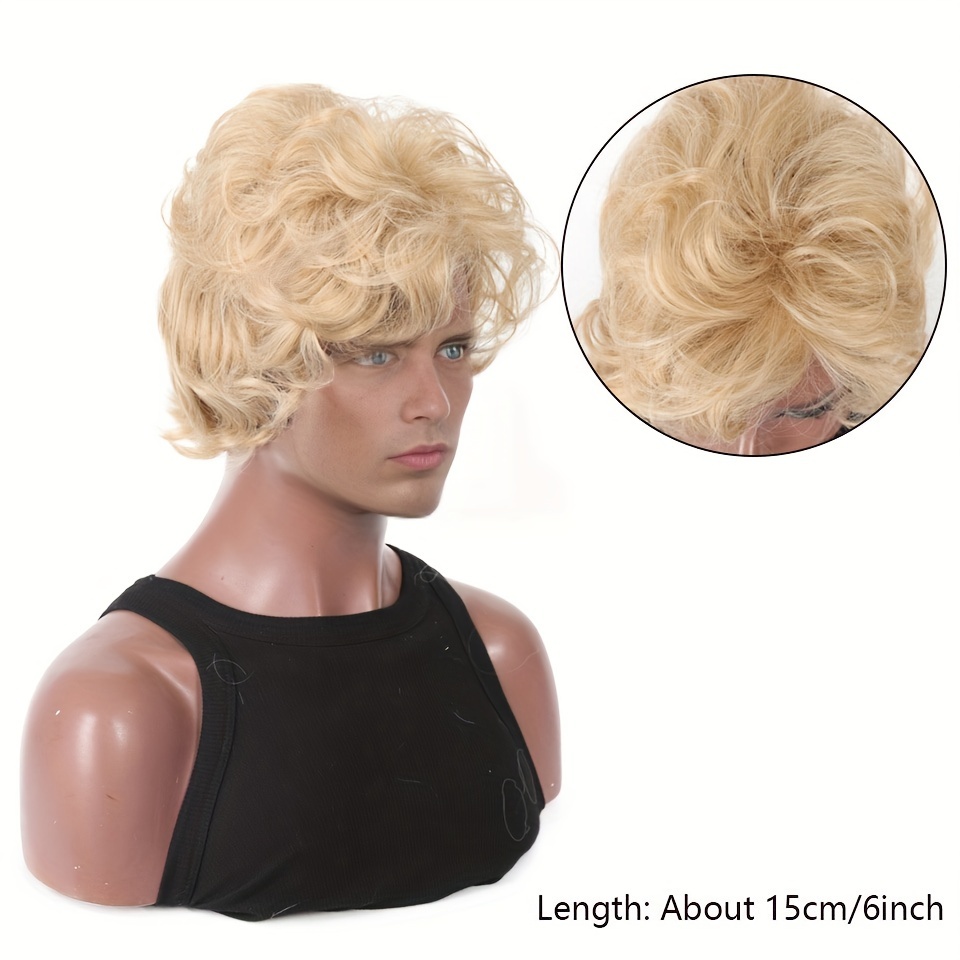 Perruque blonde courte ondulée - Synthetic Wigs avis et prix