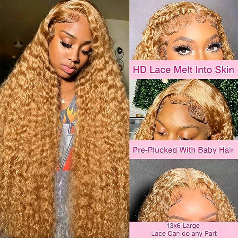 34 38 pouces miel blond perruq - Lace Front Wigs avis et prix