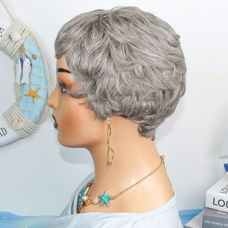 Perruques courtes et droites e - Short Pixie Cut Wig Human Hair Cheap avis et prix