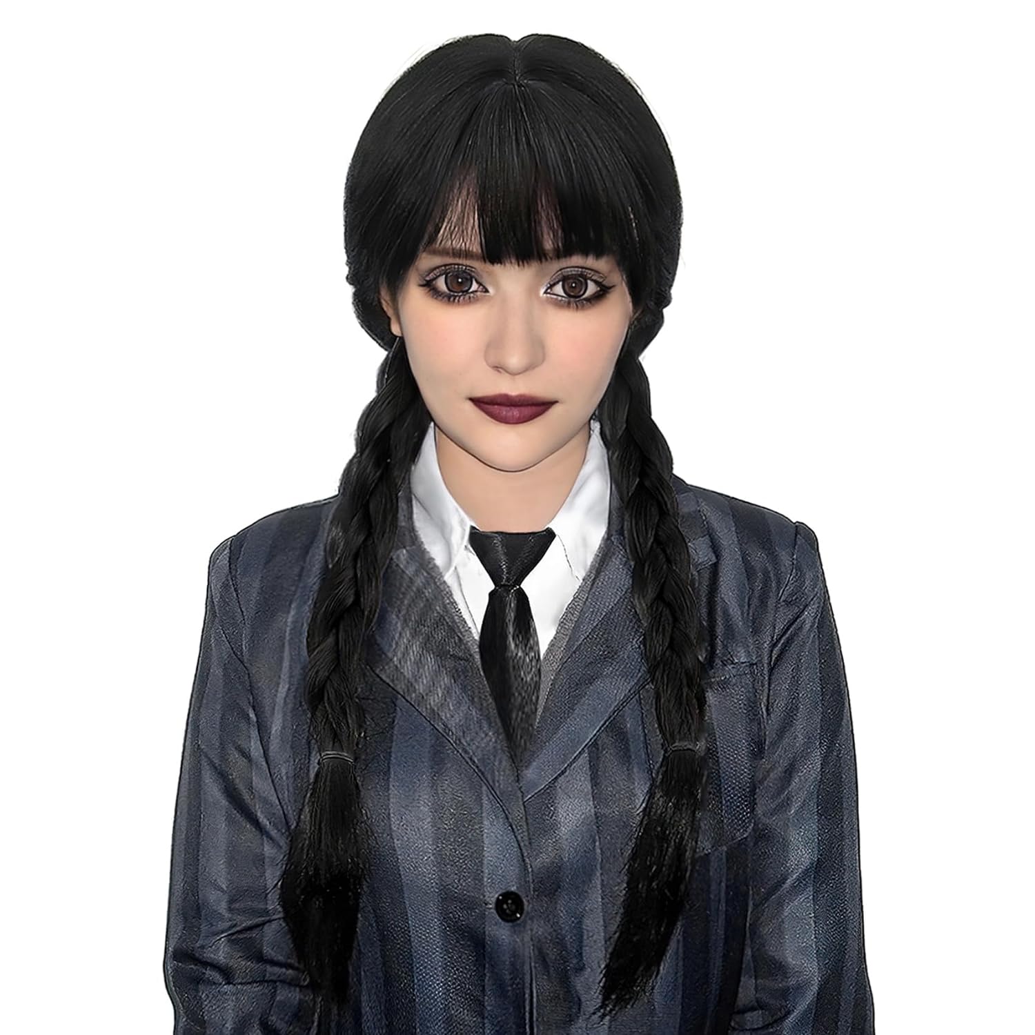 Perruque Longue Tressée Noire  - Synthetic Braided Wigs For Black Women avis et prix
