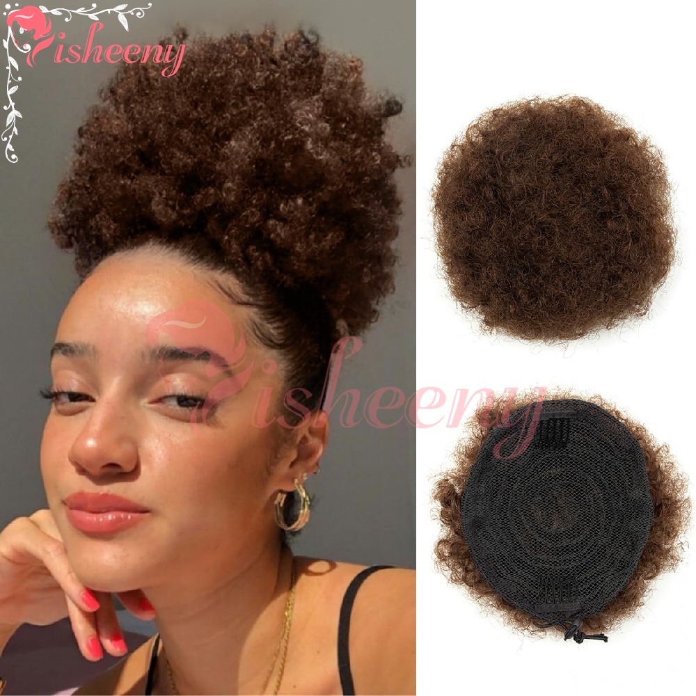 Isheeny Afro Puff Bouclé Crépu - Drawstring Afro Curly Puff Ponytail avis et prix