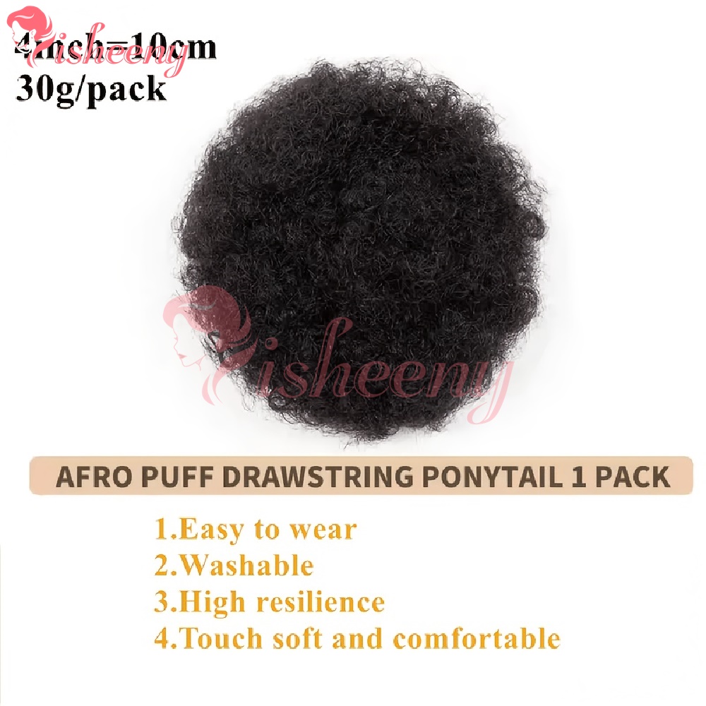 Isheeny Afro Puff Bouclé Crépu - Drawstring Afro Curly Puff Ponytail avis et prix
